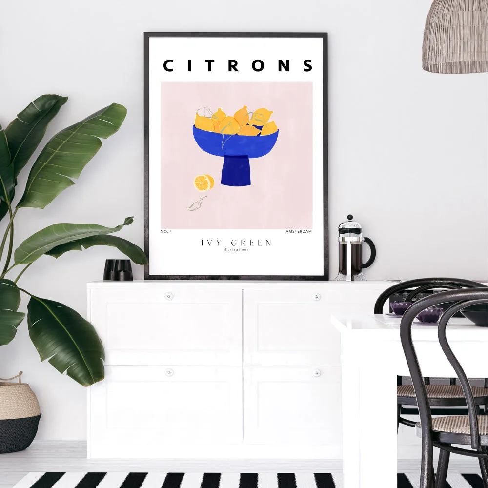 Citrons D'Art - Art Print by Ivy Green Illustrations