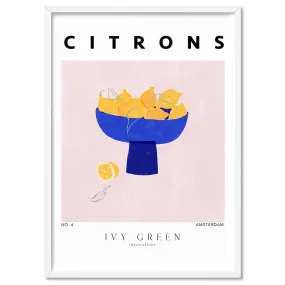 Citrons D'Art - Art Print by Ivy Green Illustrations