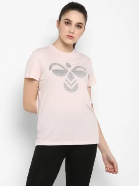 Classic Bee Fauna Women Pink T-Shirt