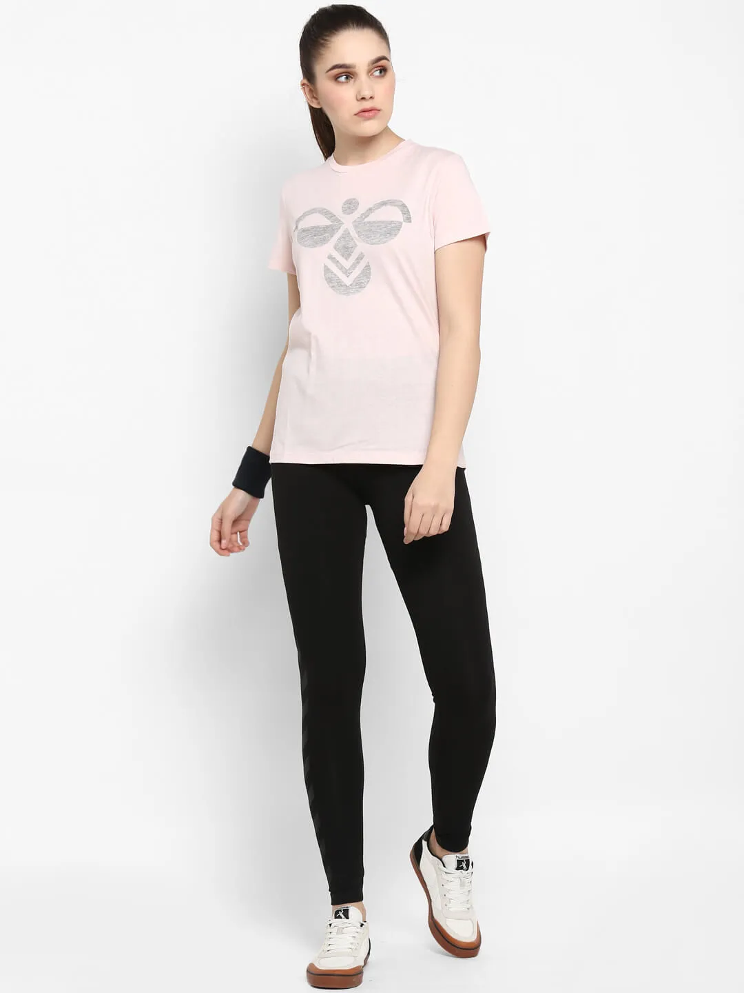 Classic Bee Fauna Women Pink T-Shirt