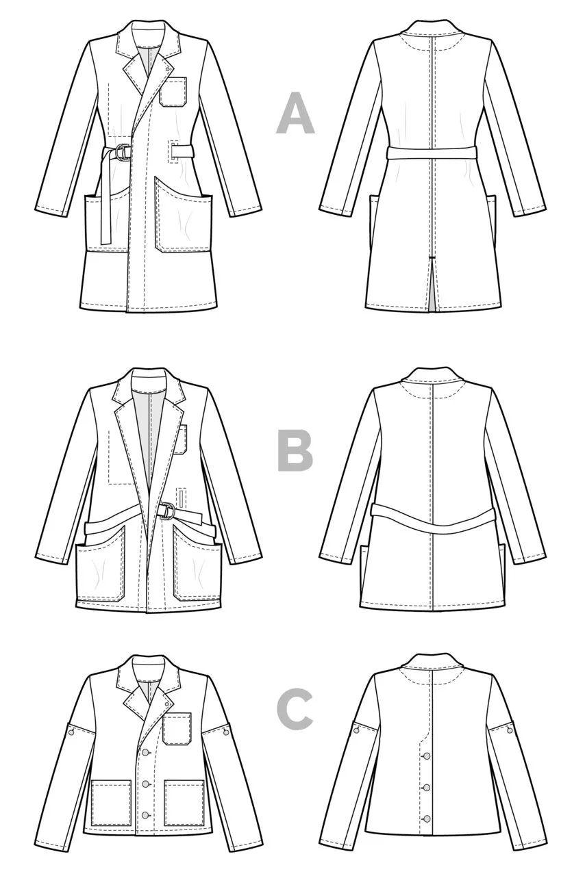 Closet Core - Sienna Maker Jacket Sewing Pattern