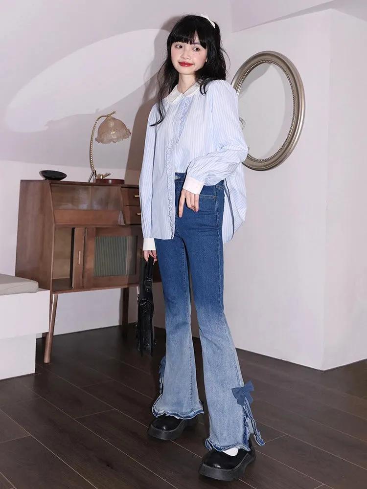 Color Crush Gradient Flare Jeans