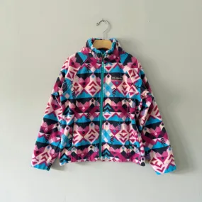 Columbia / Purple x blue fleece jacket / 7-8Y