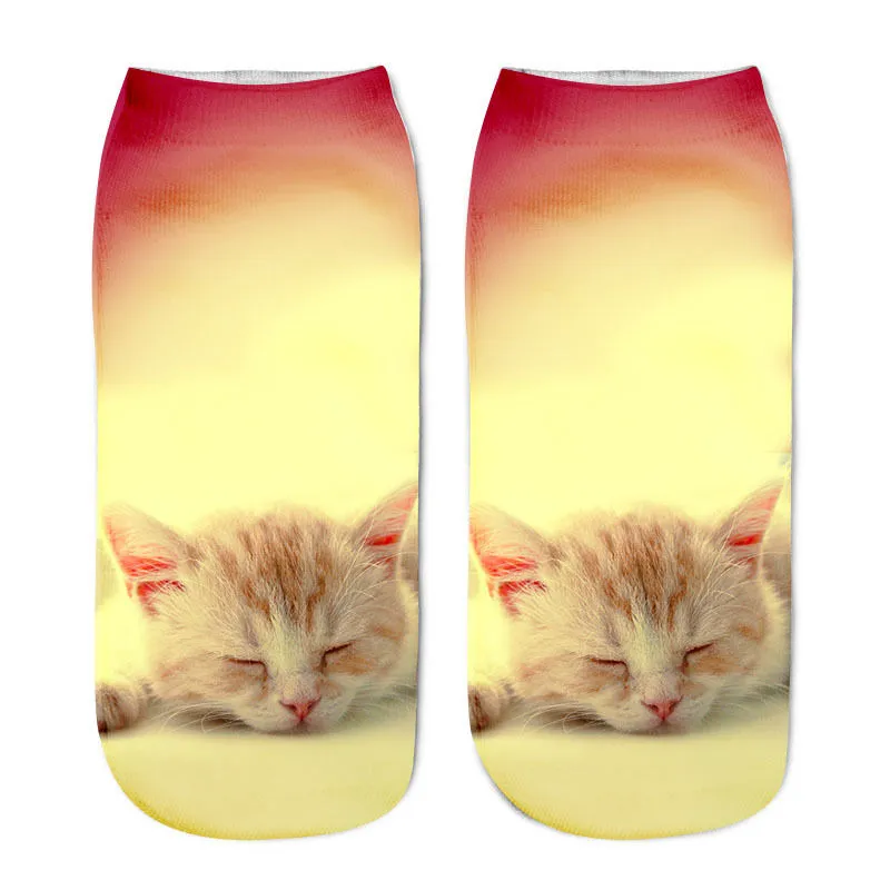 Cotton Ankle Cute Cat Socks