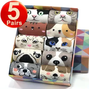 Cotton Ankle Cute Cat Socks