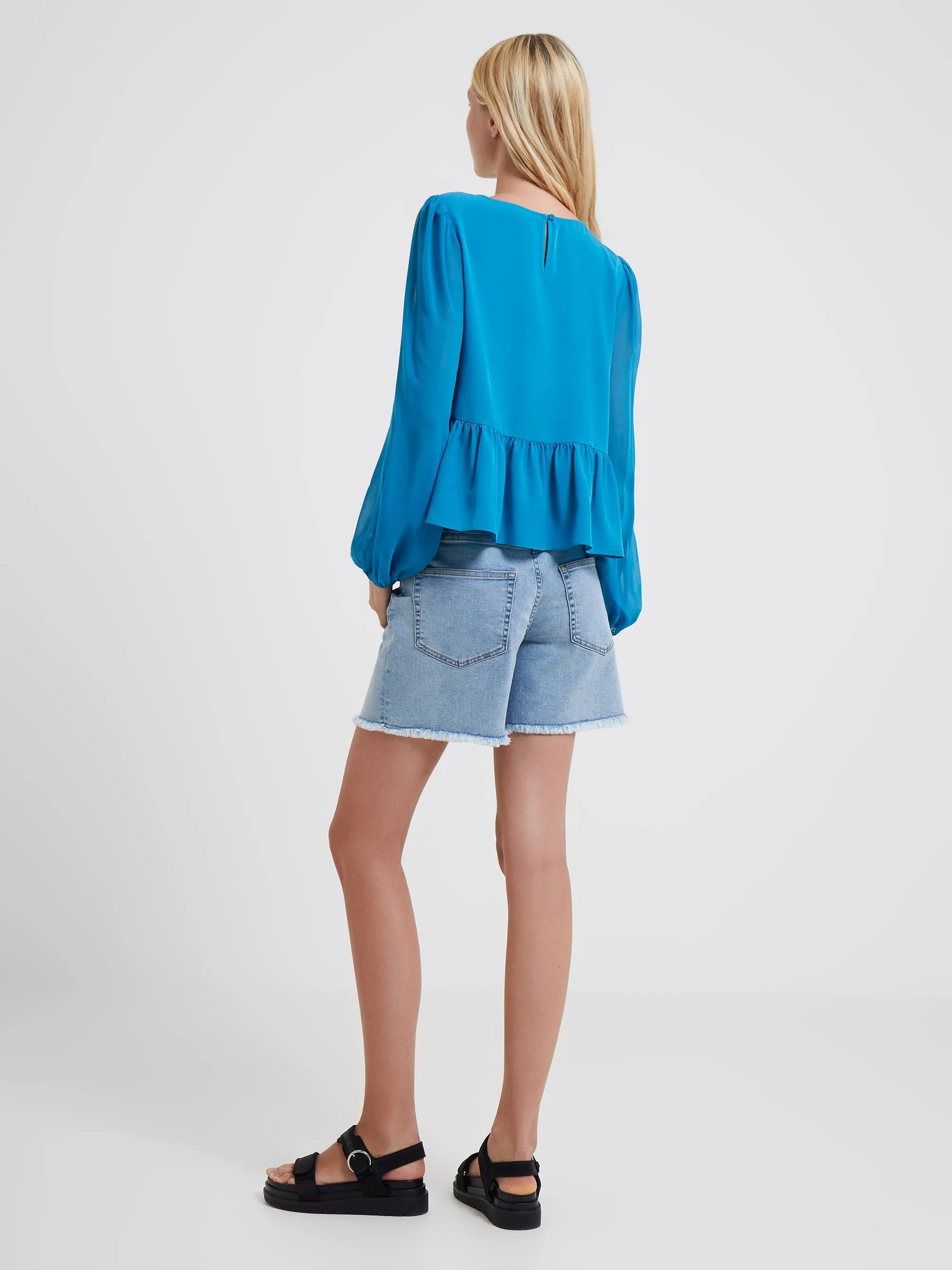 Crepe Light Georgette Peplum Top