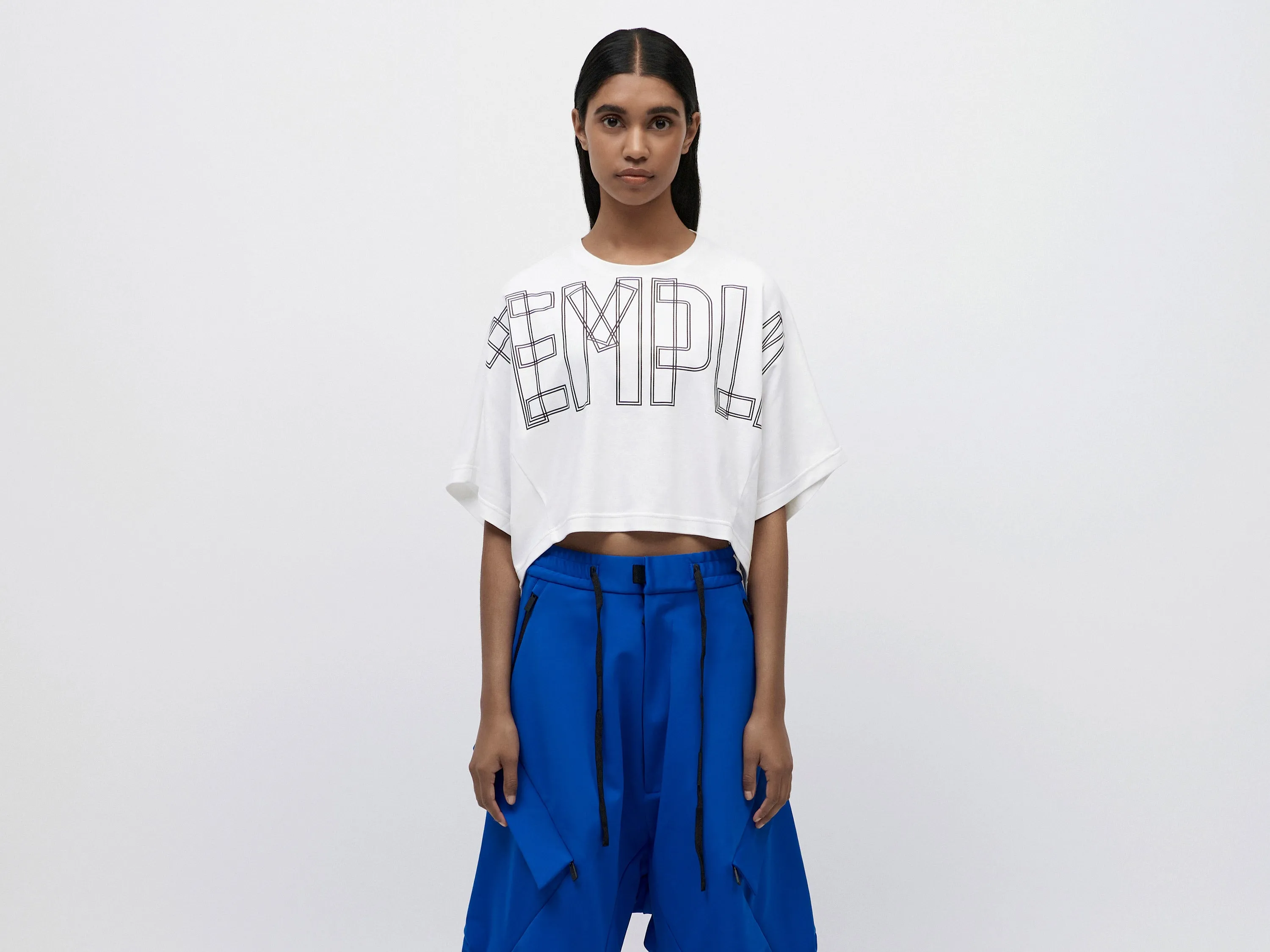 Cropped Tee - White