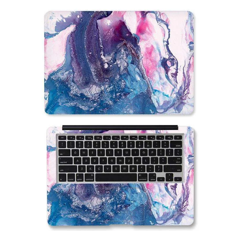 DIY Bunte Marmor Laptop aufkleber