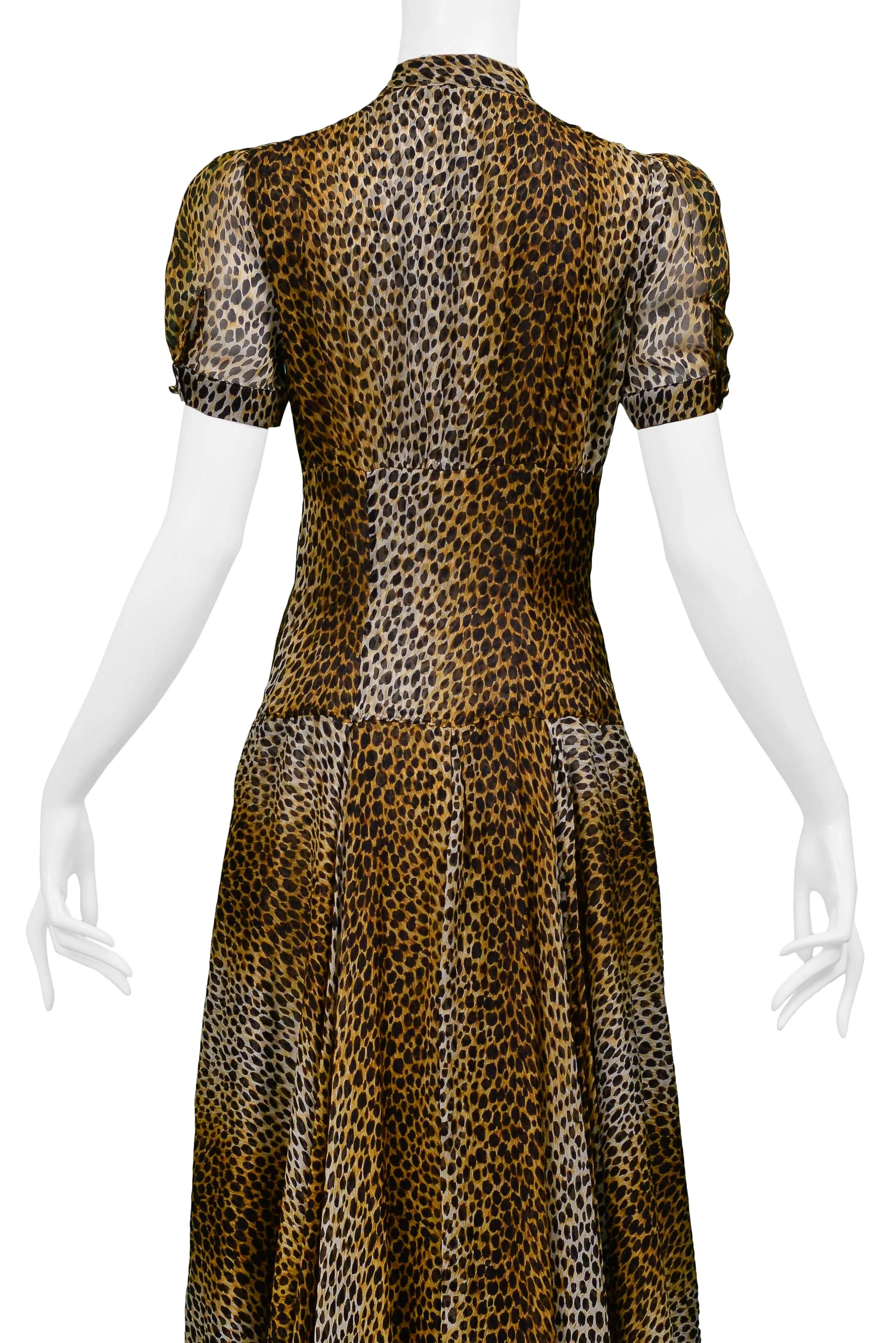 DOLCE & GABBANA LEOPARD MAXI GOWN