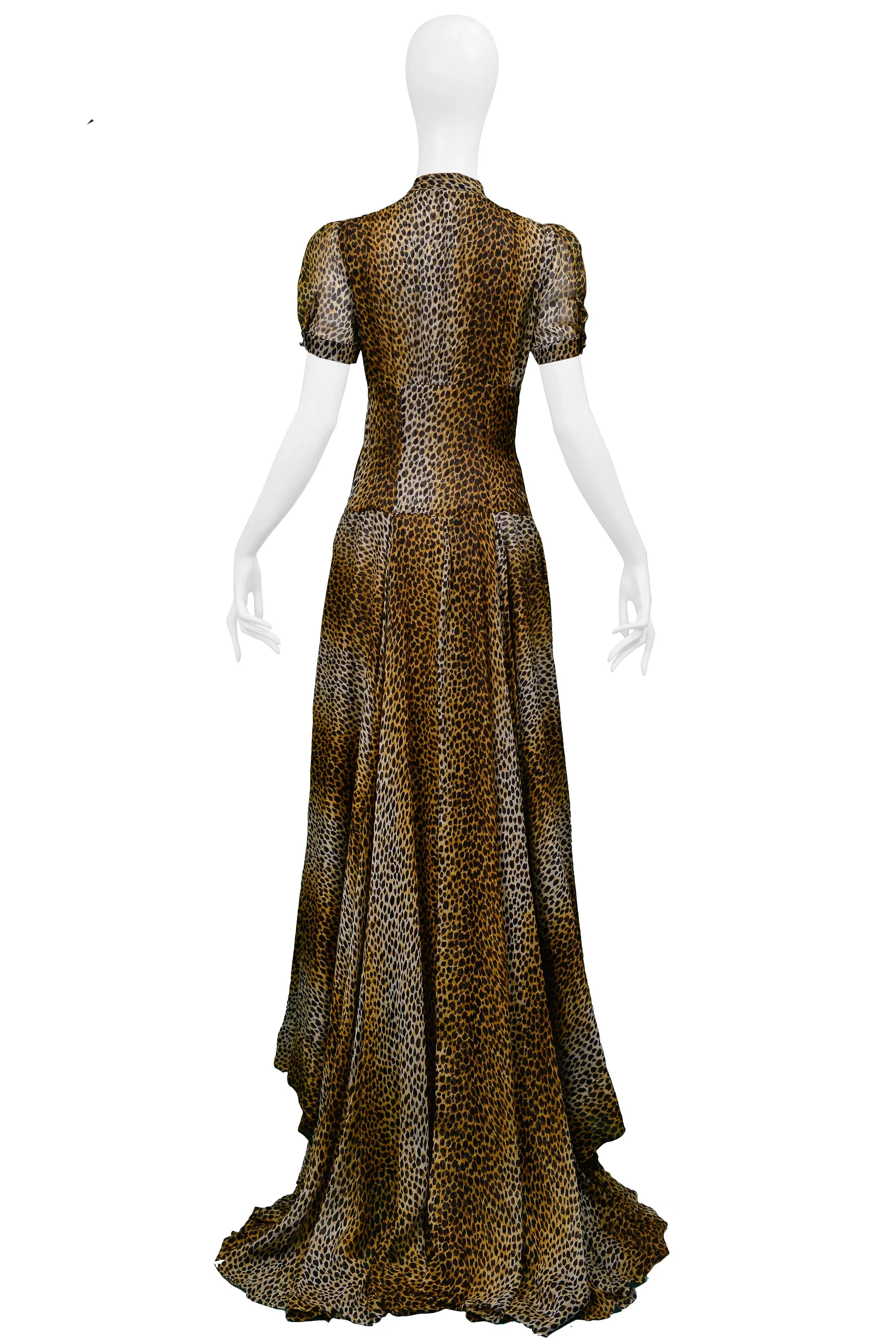 DOLCE & GABBANA LEOPARD MAXI GOWN