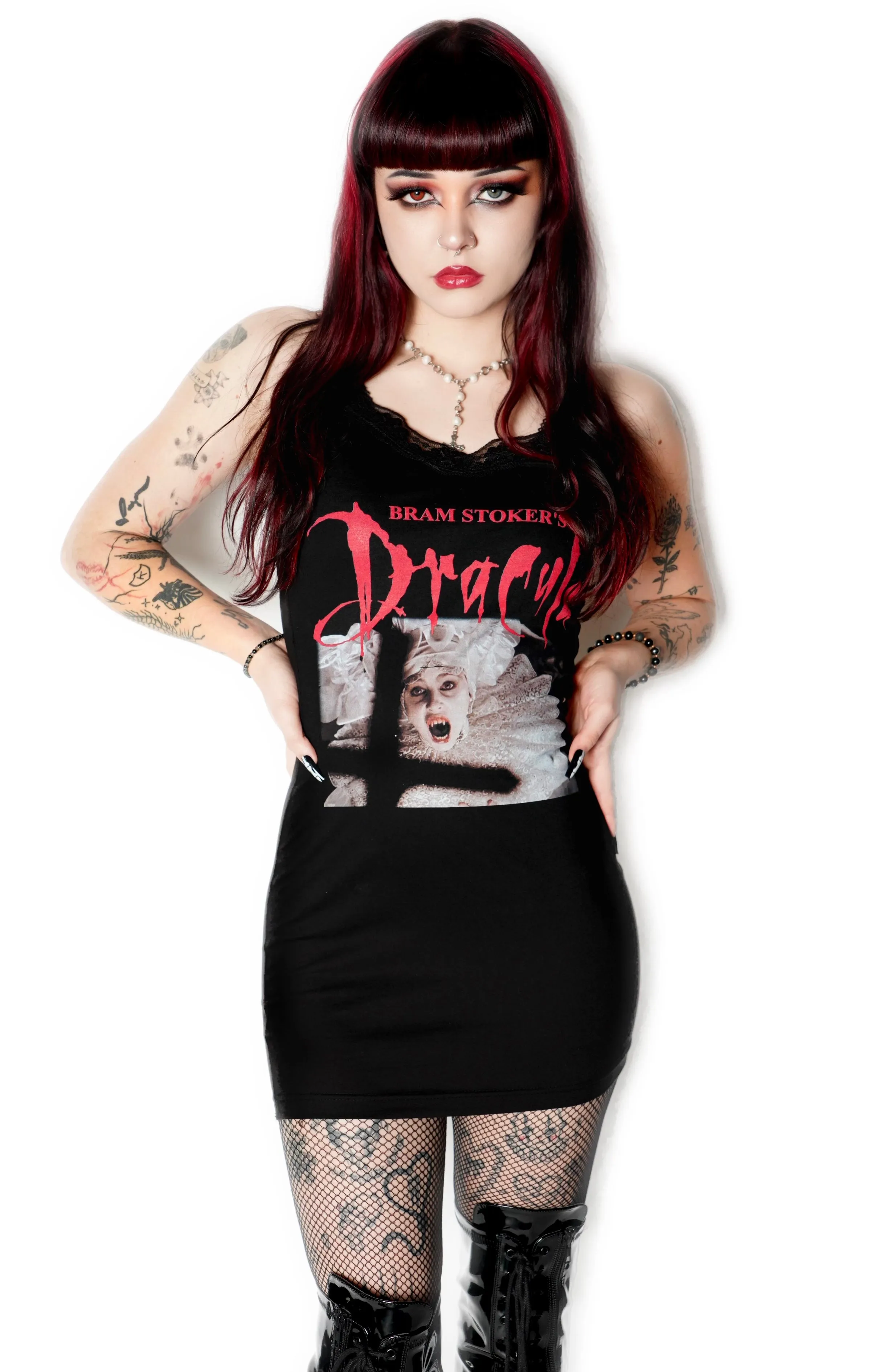 Dracula (Lucy) Lace Strap Dress