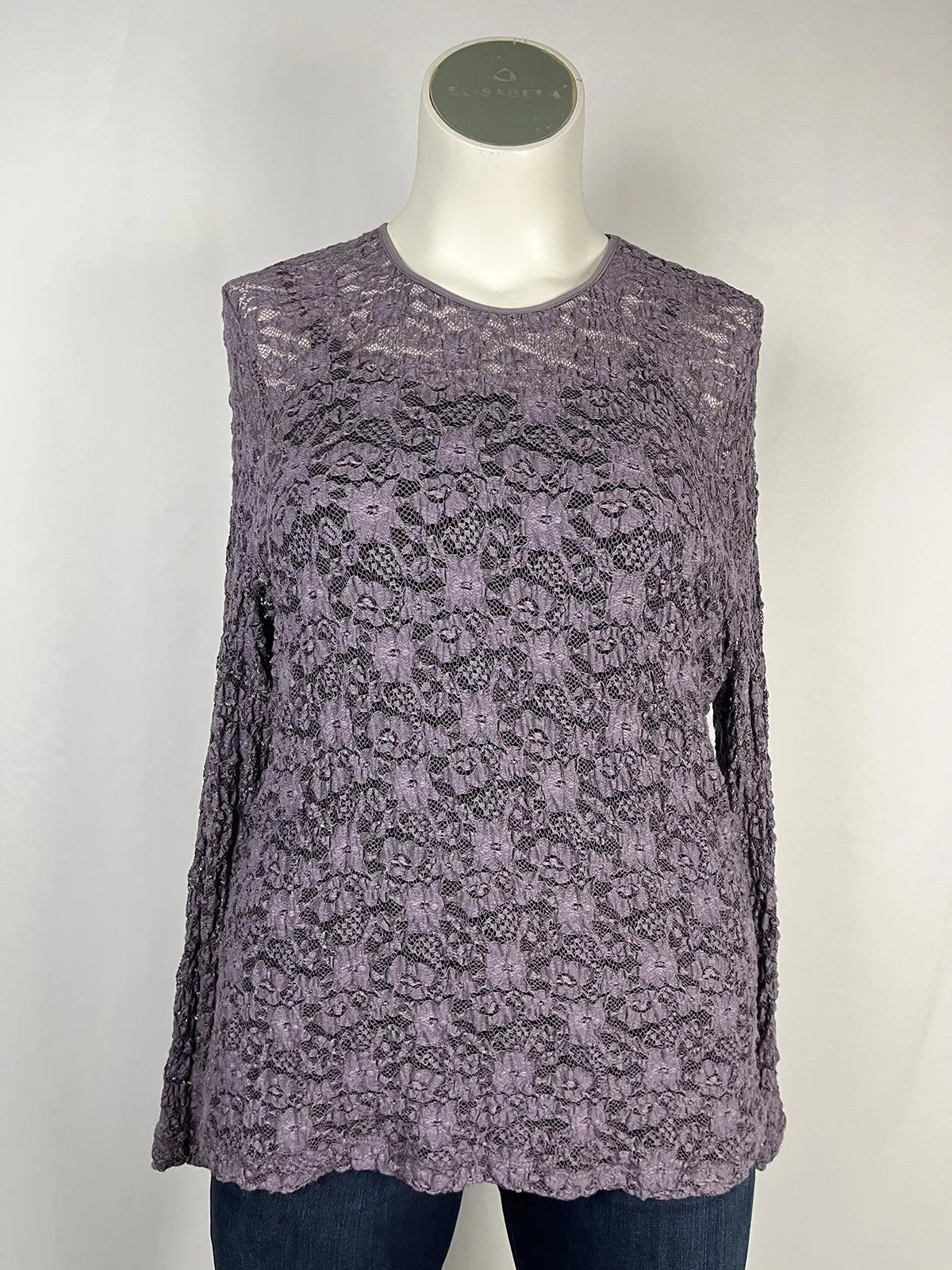 Emanuel Ungaro Size 2X (20/22) Dusty Purple Floral Shirt