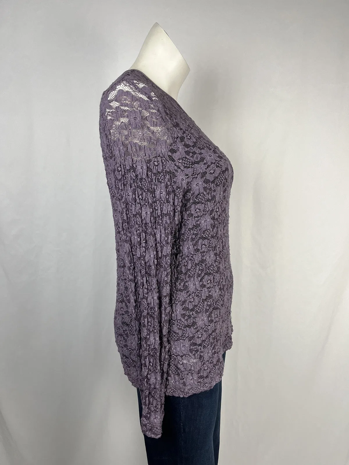 Emanuel Ungaro Size 2X (20/22) Dusty Purple Floral Shirt