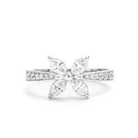 Everyday Diamond Flower Ring