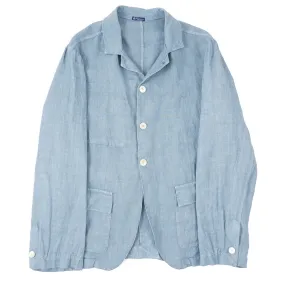 Finamore Unlined Linen Field Jacket