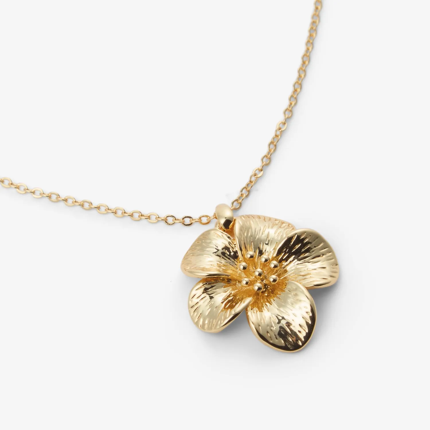 FLOWER NECKLACE Gold