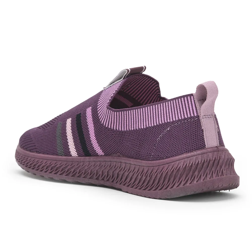 Force 10 Casual Non Lacing Shoes For Ladies (Purple) REEMO-01E By Liberty