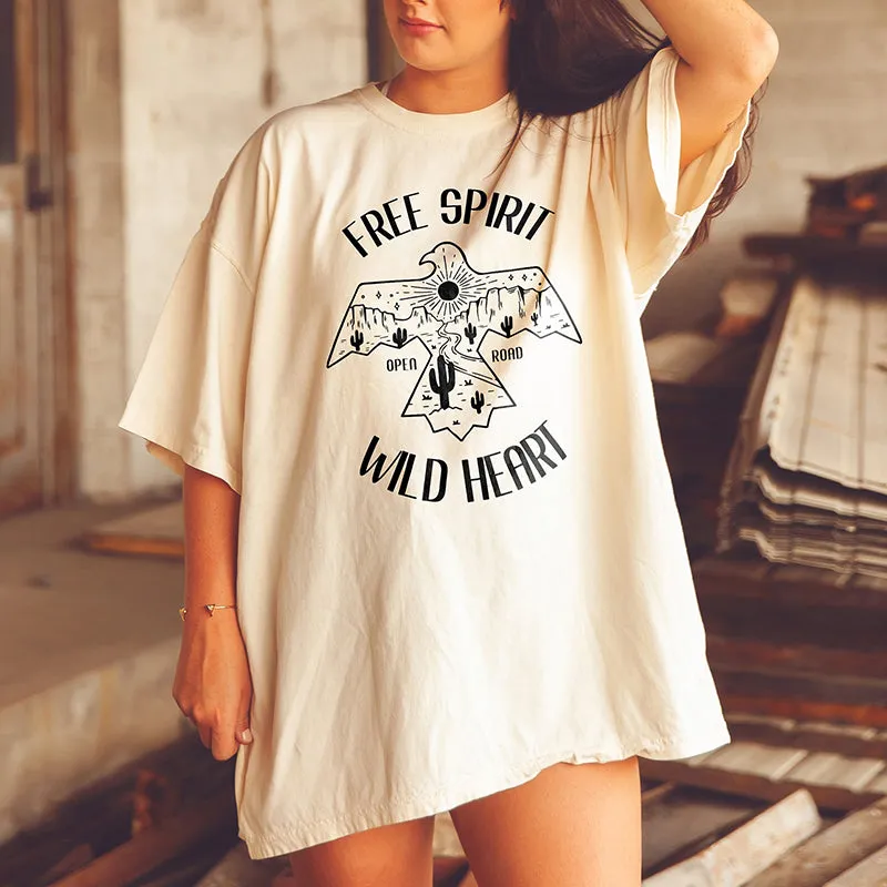 Free Spirit Wild Heart Western Graphic Tee (Wholesale)