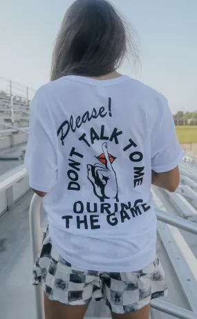 friday   saturday: please don't talk to me t shirt