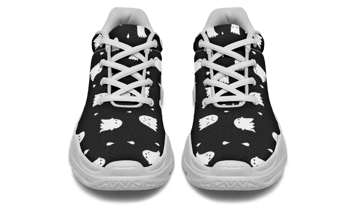 Ghost Party Chunky Sneakers - Light Breathable and Comfortable Sports Shoes with Platform Soles