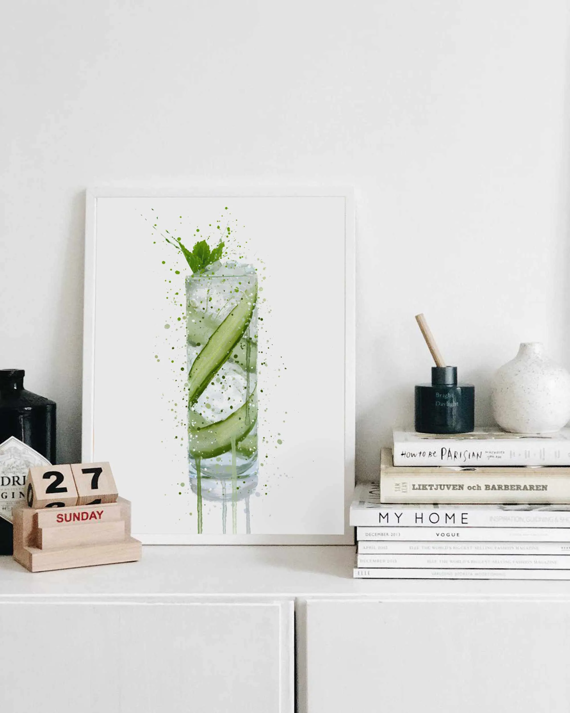 Gin and Tonic Wall Art Print 'Tall 2.0'