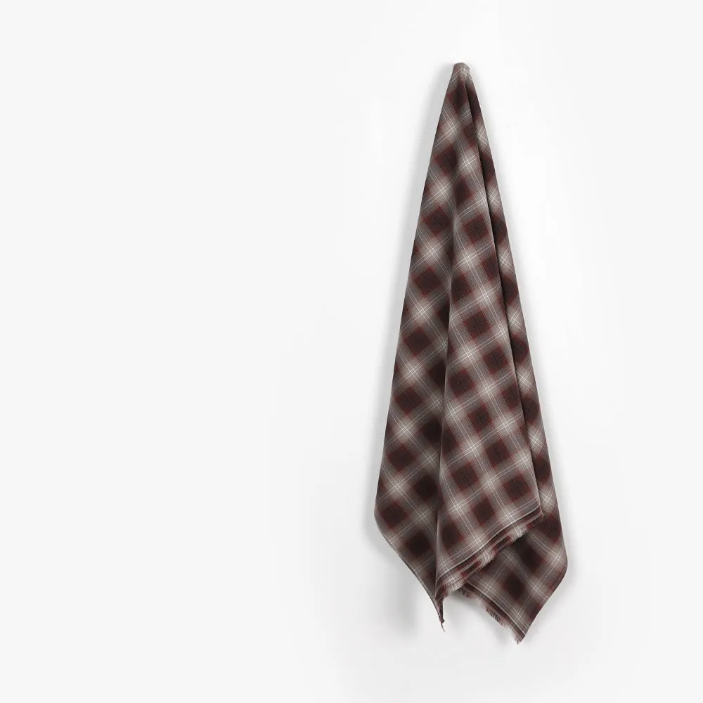 Grandpa Plaid Cotton Twill - Chianti / Black