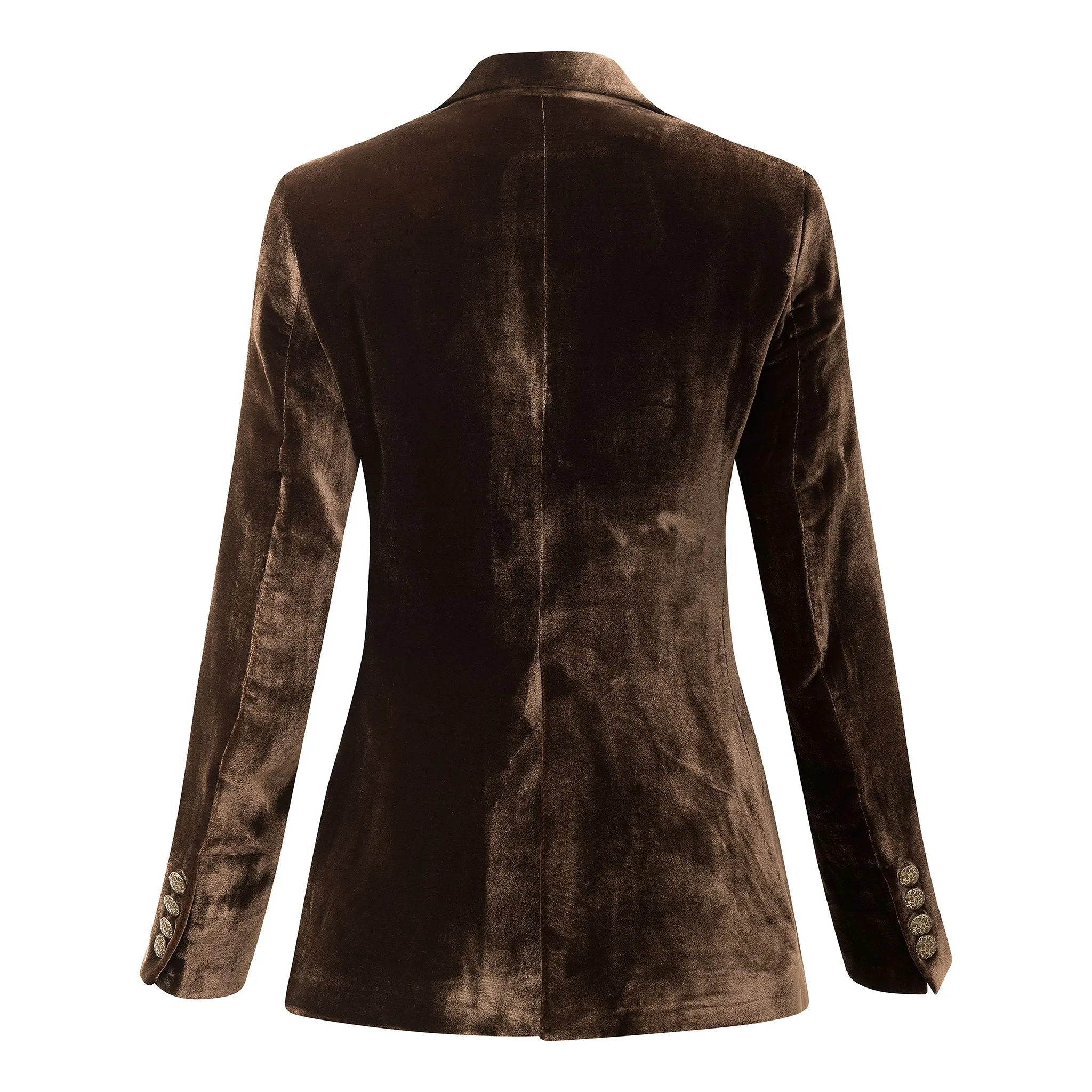 Hacking Velvet Jacket - Brown