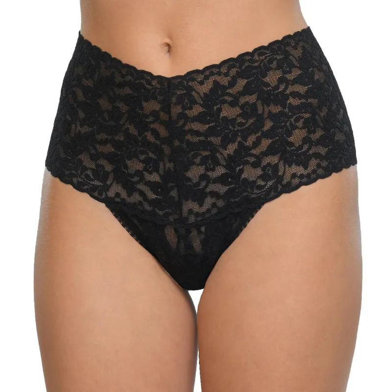 Hanky Panky Retro Lace Thong Black