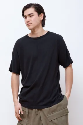 Hemp Cross Oversized T-Shirt Black