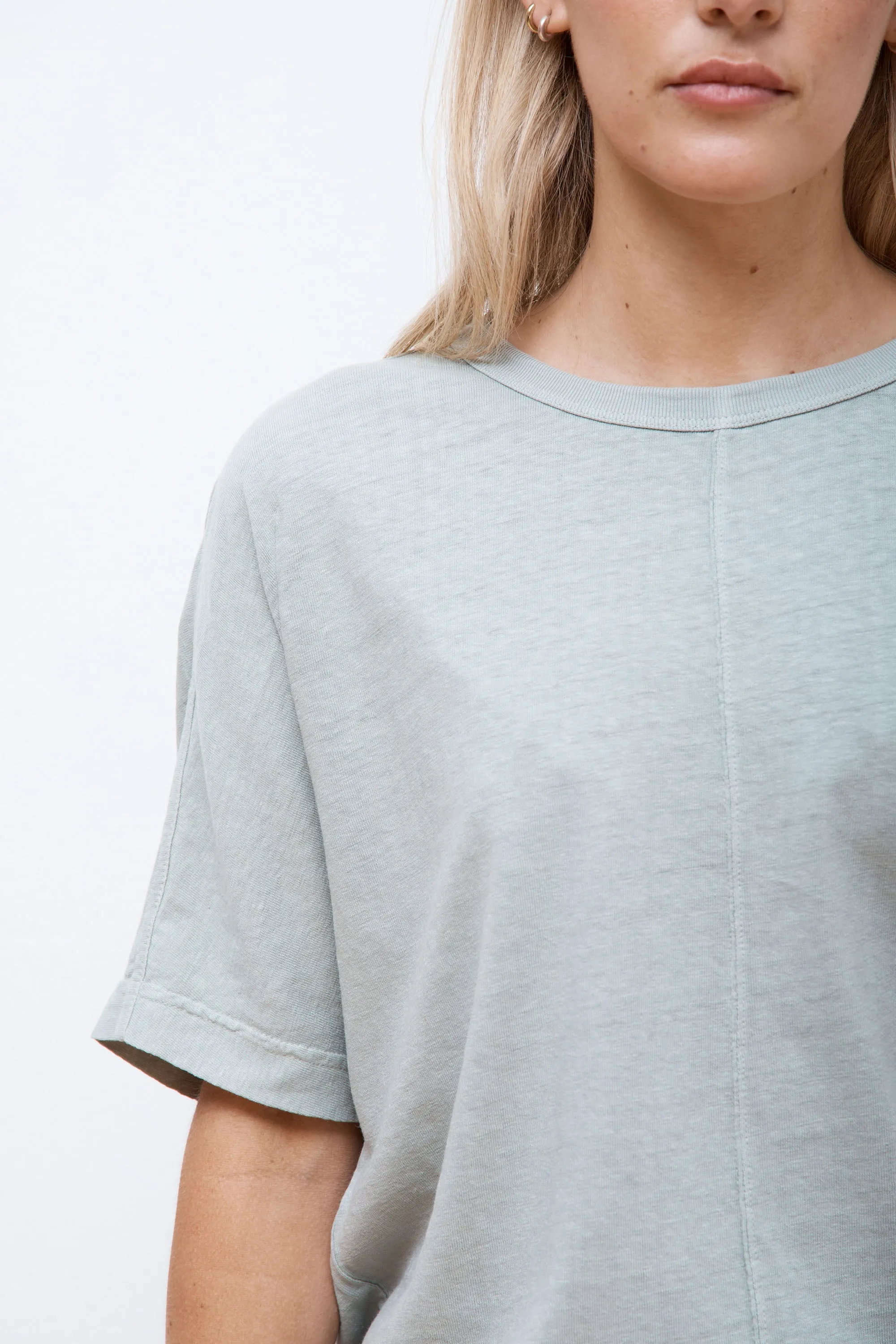 Hemp Cross Oversized T-Shirt Sage