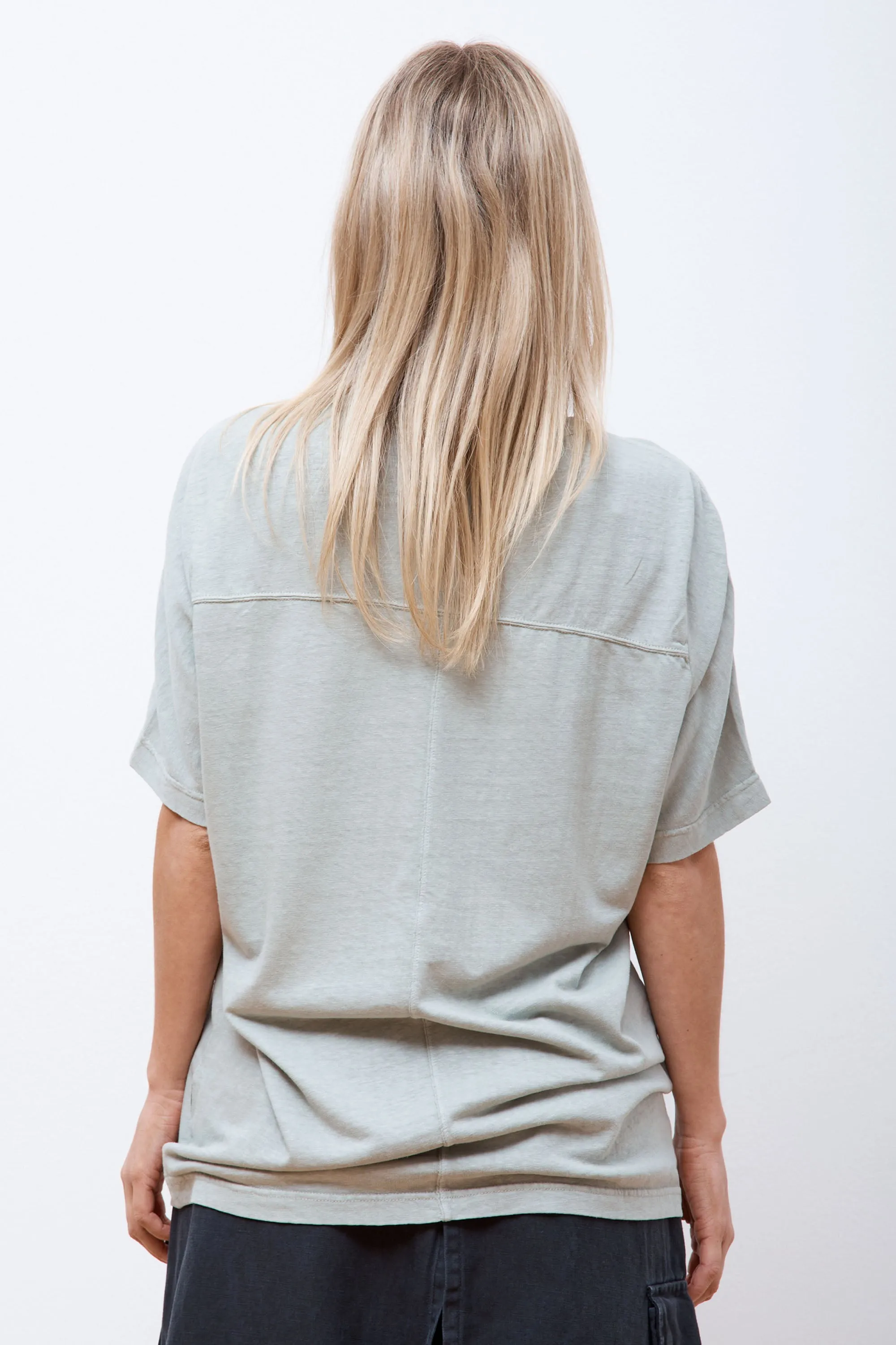 Hemp Cross Oversized T-Shirt Sage