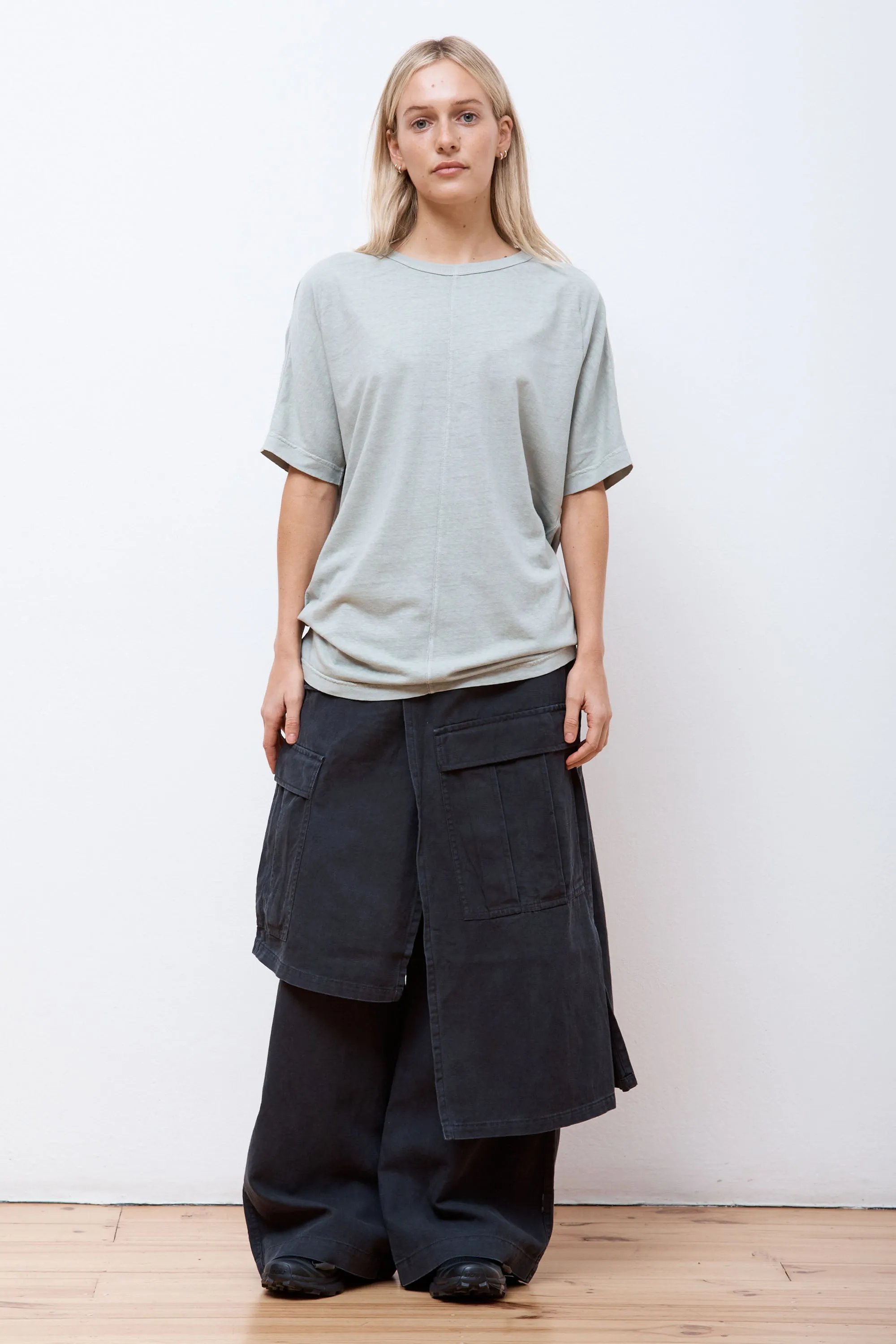 Hemp Cross Oversized T-Shirt Sage