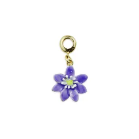 Hepatica Gold Tone Charm