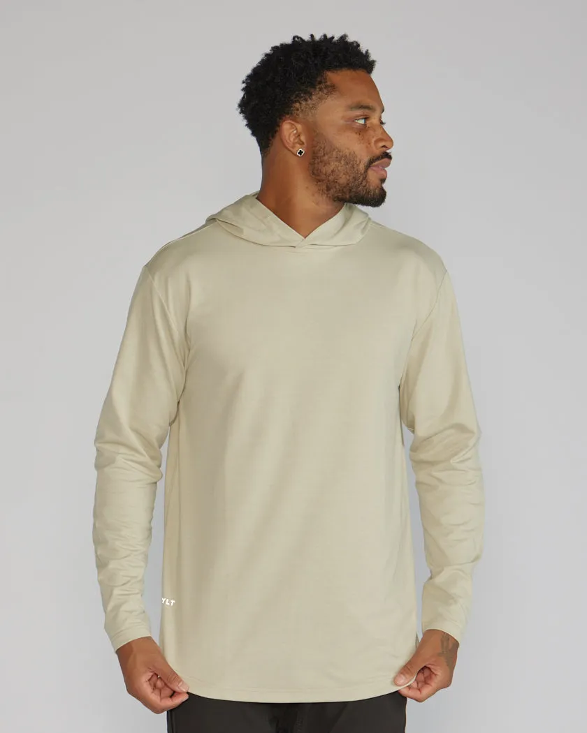 Hooded Drop-Cut Long Sleeve