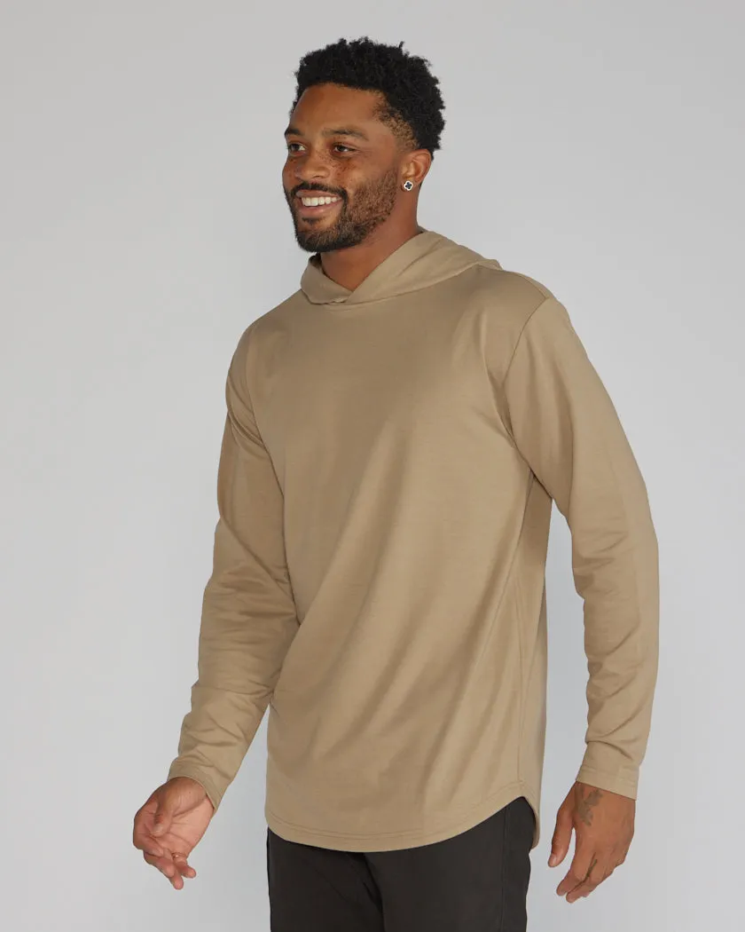 Hooded Drop-Cut Long Sleeve