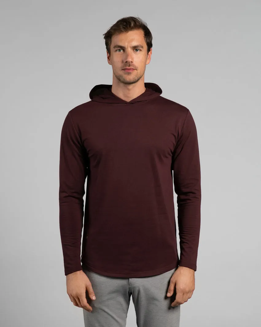 Hooded Drop-Cut Long Sleeve