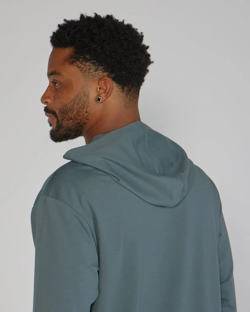 Hooded Drop-Cut Long Sleeve