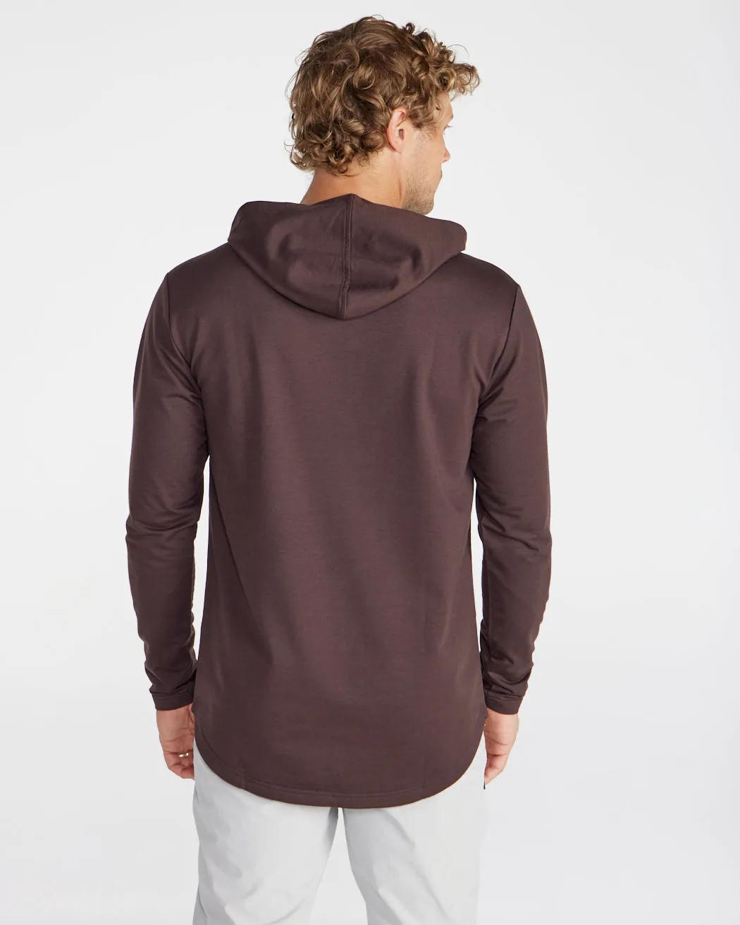 Hooded Drop-Cut Long Sleeve