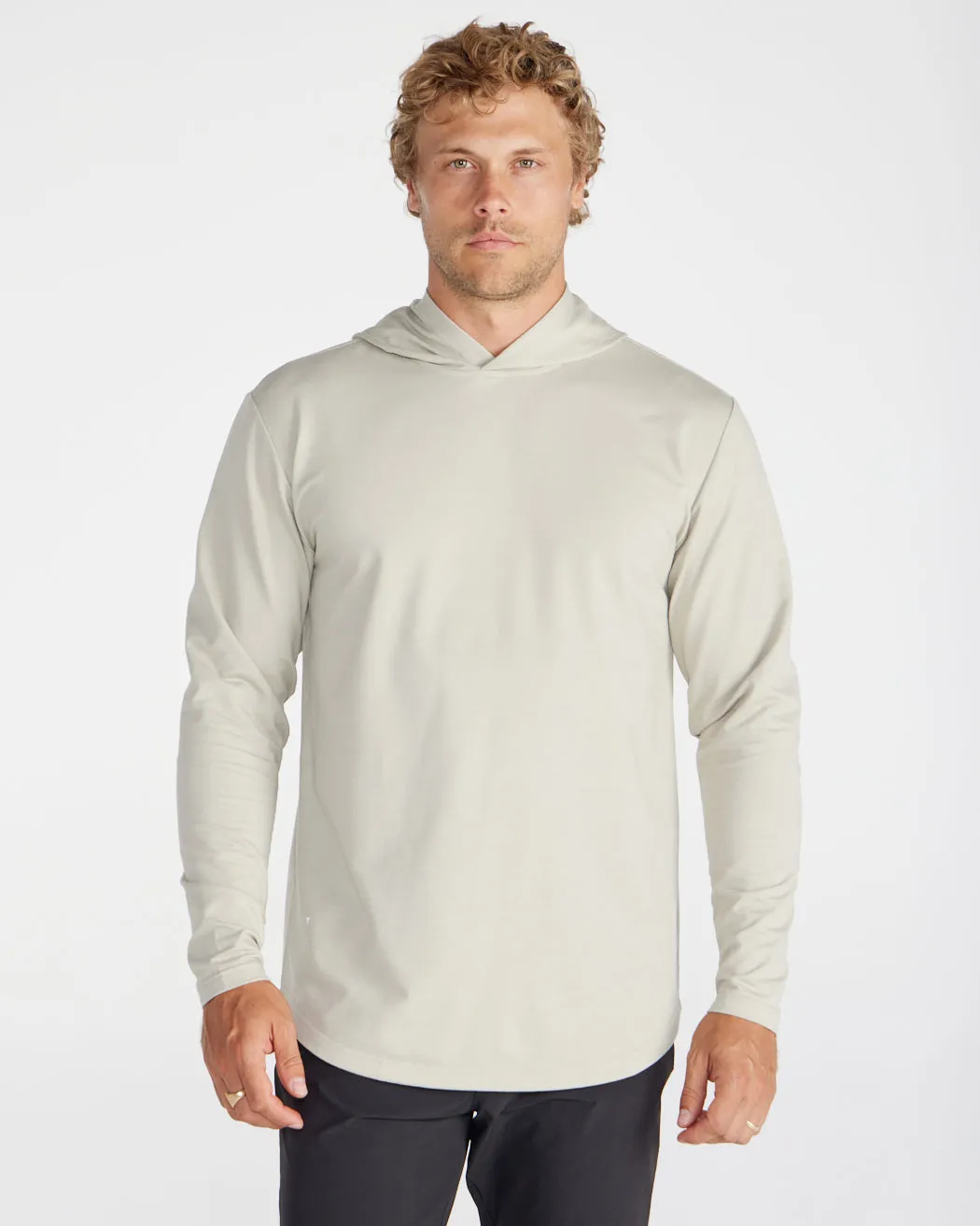 Hooded Drop-Cut Long Sleeve