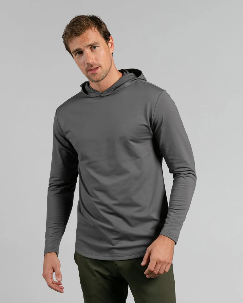 Hooded Drop-Cut Long Sleeve