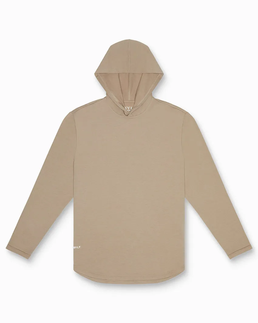 Hooded Drop-Cut Long Sleeve