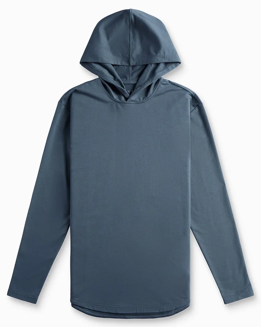 Hooded Drop-Cut Long Sleeve