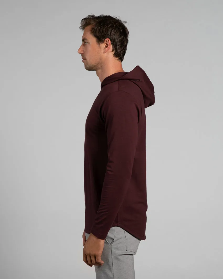 Hooded Drop-Cut Long Sleeve