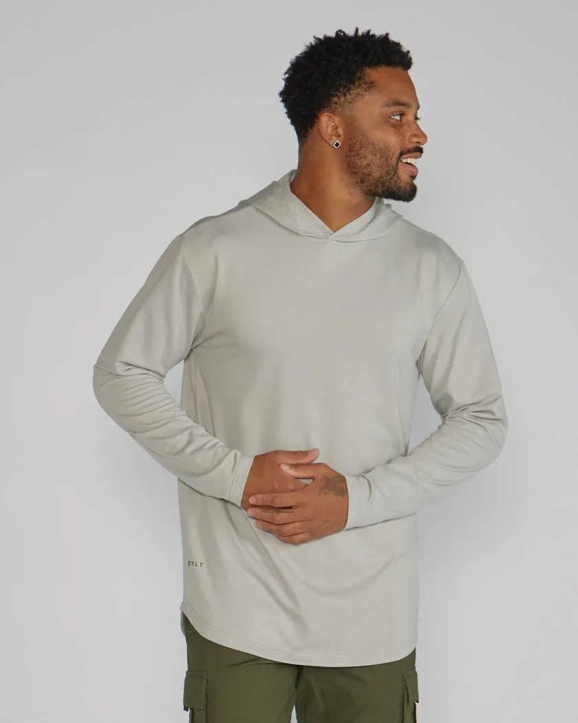 Hooded Drop-Cut Long Sleeve