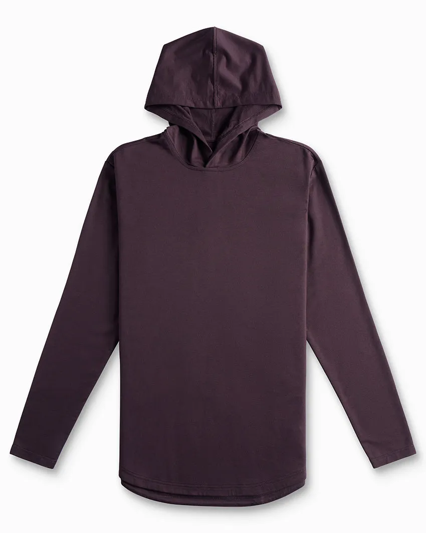 Hooded Drop-Cut Long Sleeve