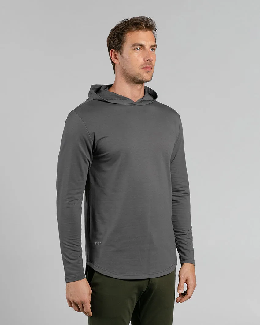 Hooded Drop-Cut Long Sleeve