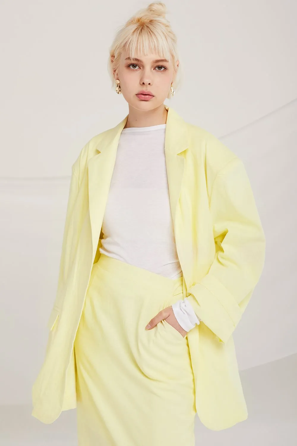 Iris Oversized Linen Jacket