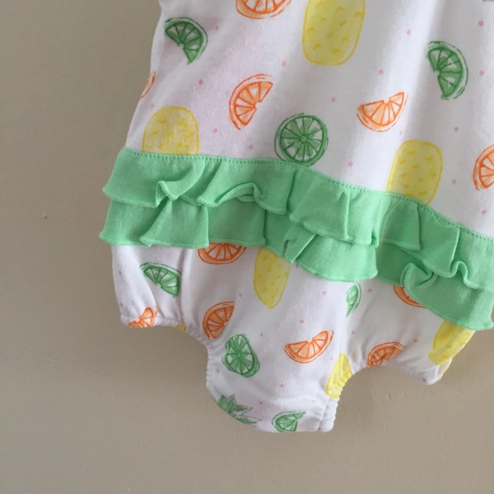 Isaac Mizrahi New York Fruit Bubble Romper 3-6 Months NWT