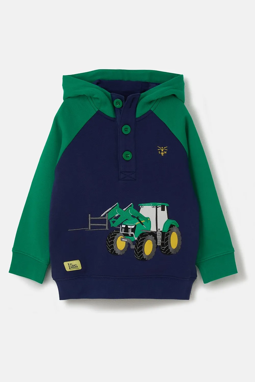 JACK HOODY -GREEN FRONT LOADER