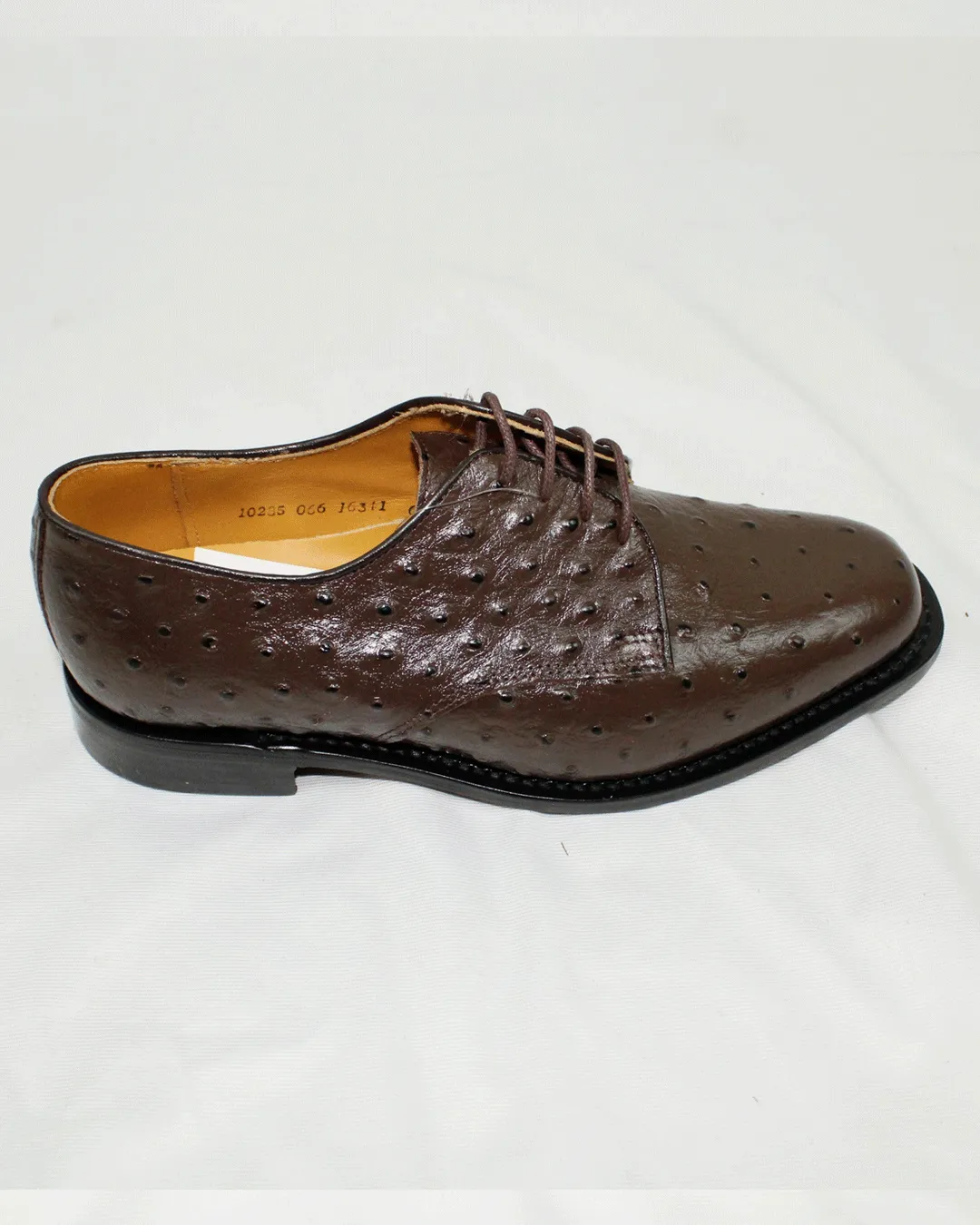 Johnston & Murphy Ostrich Leather Choc